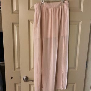 Charlotte Russe light pink skirt